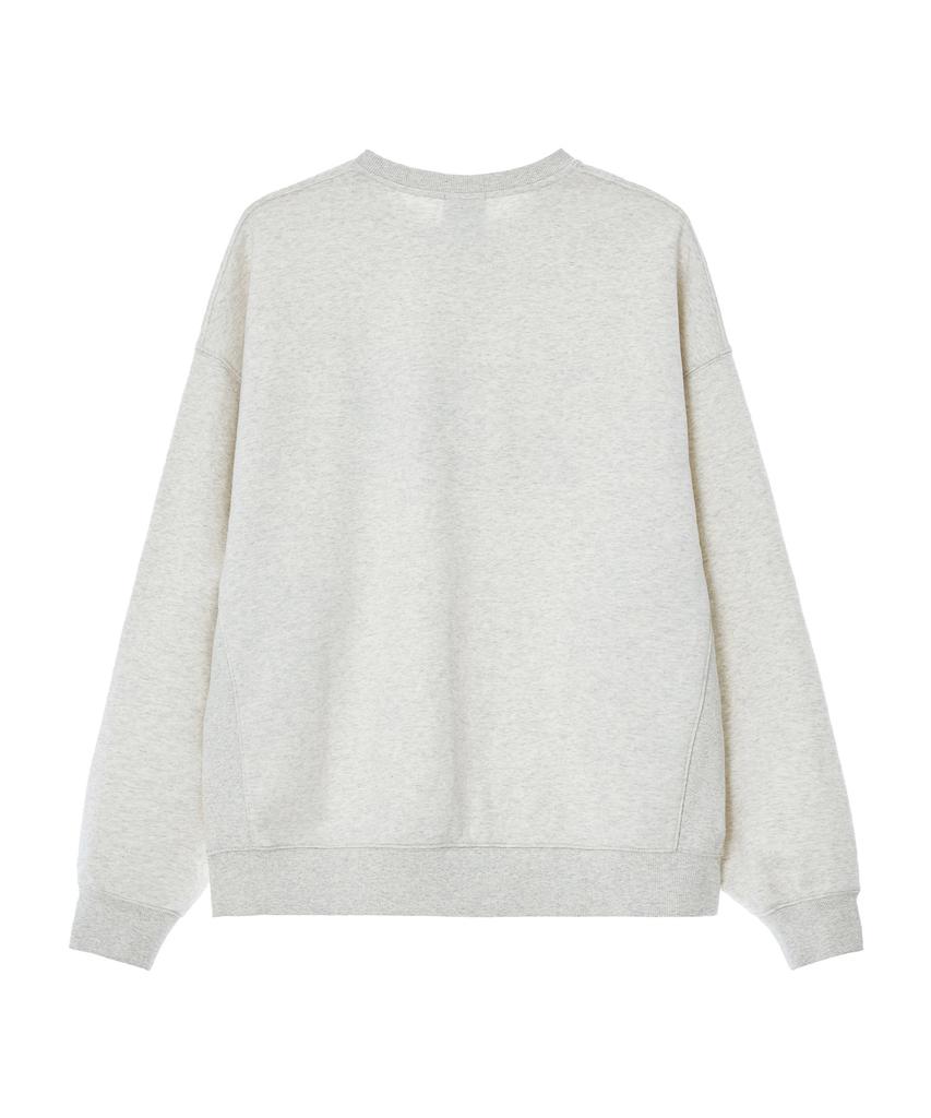 LEE Stitch Embroidered Logo Sweatshirt Oatmeal