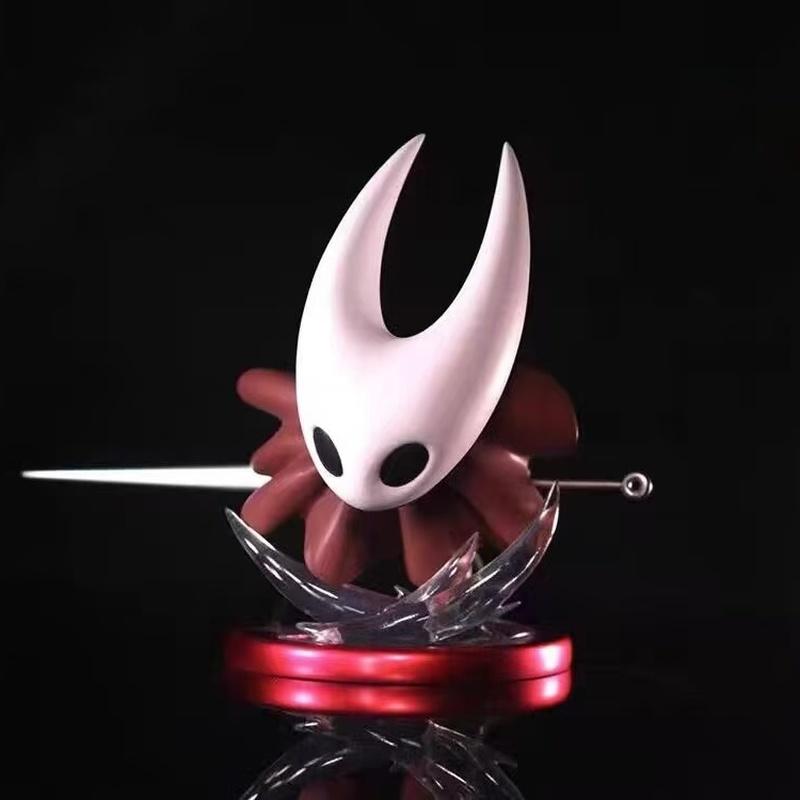 Heiße Aktivitätsfigur Hollow Knight: Silksong Q Version Hornet Der Blasse Prinz Ritter PVC Modell Kinderspielzeug Schreibtischverzierung Statue Geschenk