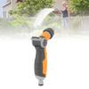 Garden Spray Nozzle, Rugged ABS and Rubber Material Ergonomic Design Lkproof Multifunctional Garden Hose Nozzle for Watering Lawns and Garden