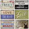 Retro Life Love Family Sentence Slogan Metal Tin Sign Vintage Metal Plaque Metal Wall Poster For Home Shop CoffeeWall Decor