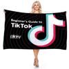 Tiktok 3d Printed Towel Bathing Bathrobe Beach Swimming Swimwear Shower Towel
