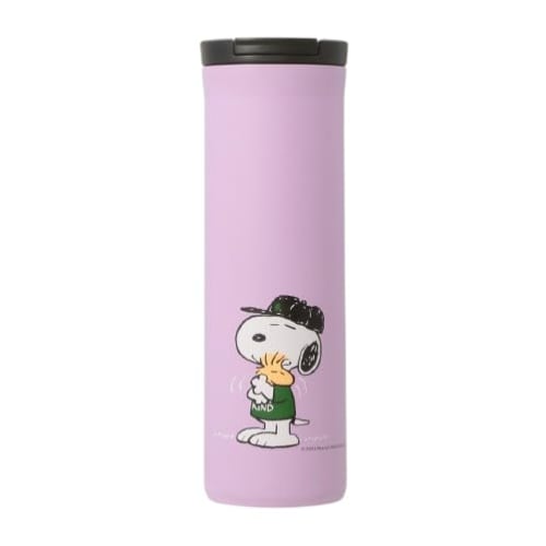 STARBUCKS PEANUTS Stainless Steel Bottle, Purple, 473ml, Tumbler, Starbucks Water Bottle, Snoopy, Joe Kind, Snoopy, Woodstock