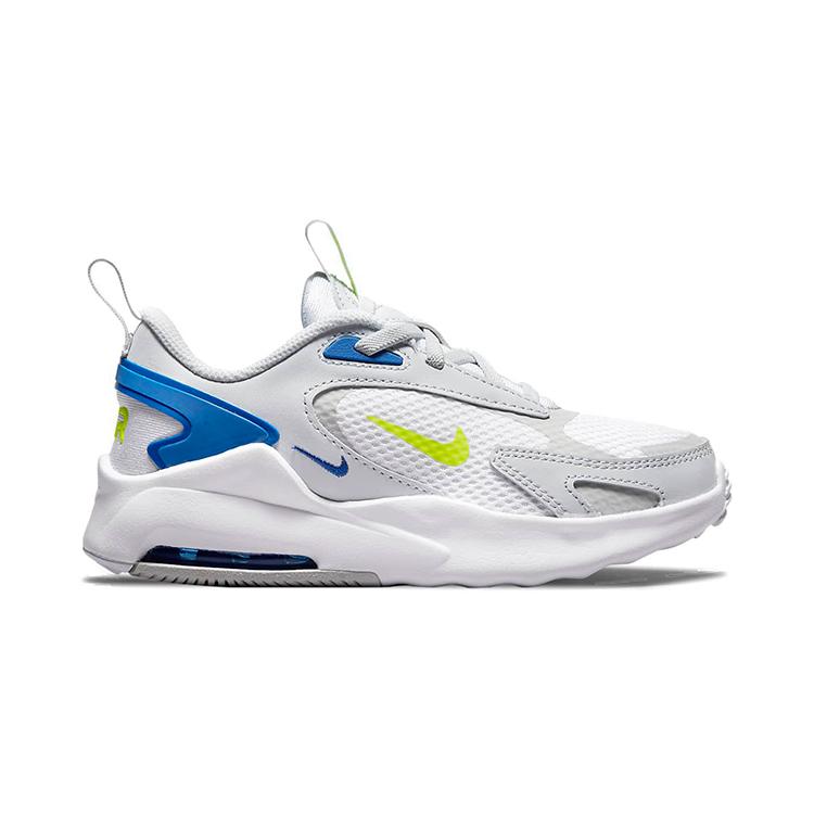 New Nike Air Max Bolt Low Top Running Shoes White Gray Blue Children Aged 3 7 Years Old CW1627-004