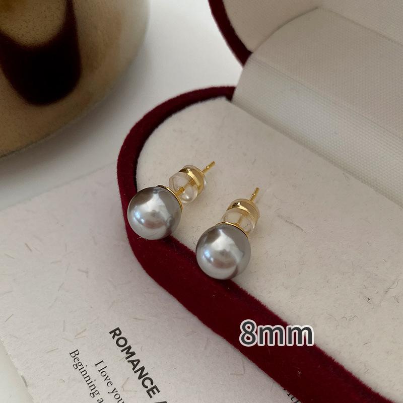 Austrian Pearl Stud Earrings Are Simple And High-End, Niche Earrings Are Fashionable And Light Luxury Temperament, And Small Earrings.