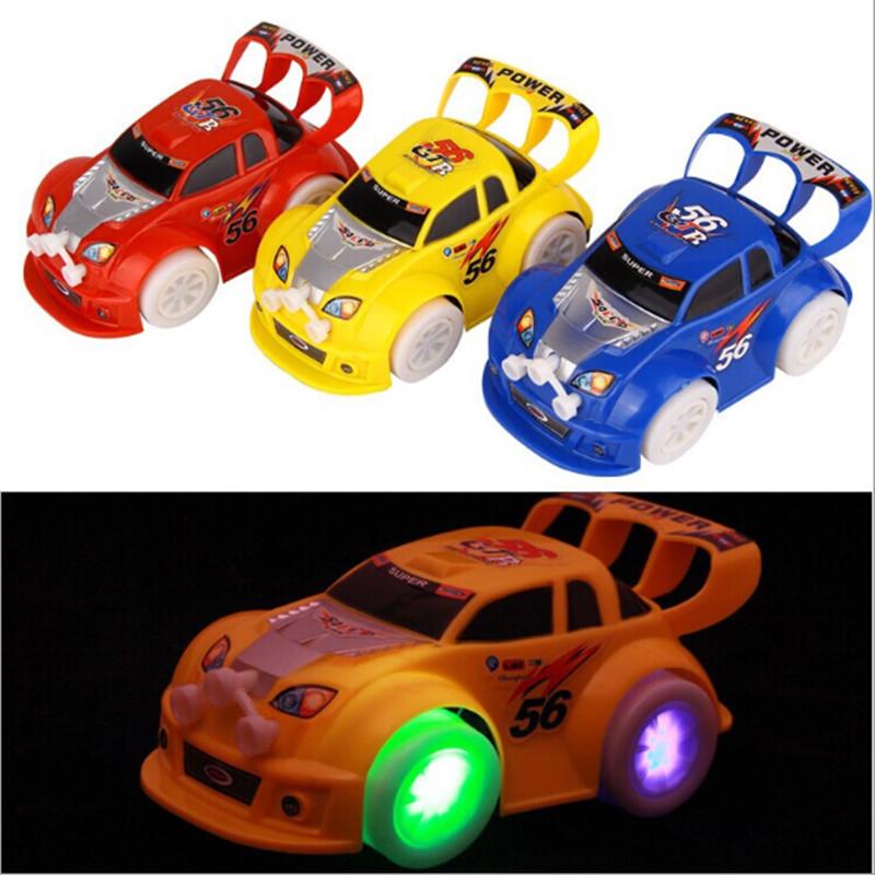 Funny Flashing Music Racing Car Electric Automatic Toy Boy Kid Birthday Gift New
