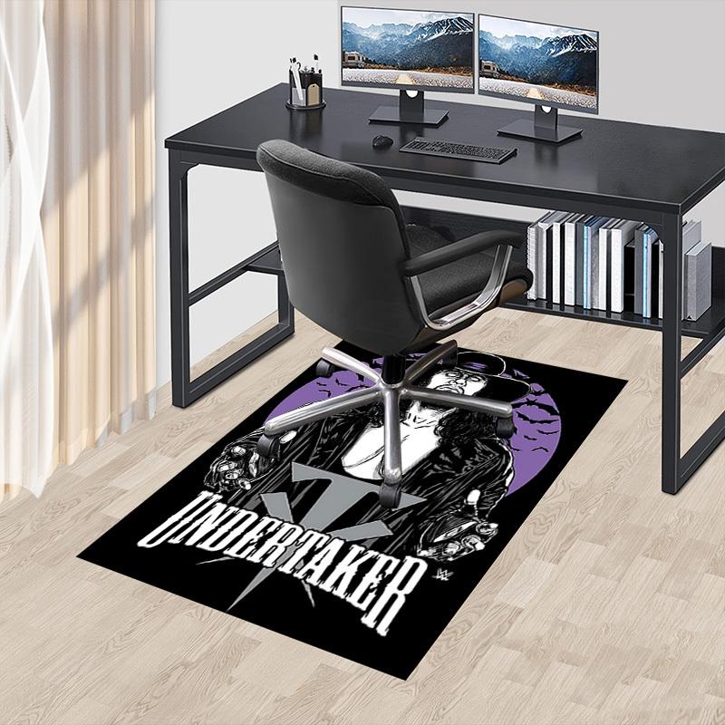 1pc Undertaker Home Office, Durable Polyester Floor Mat with Easy, Office Decor, Urban Style, Nonslip Backing, Highquality Fabric