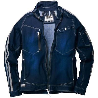 Denim Langarmblouson Japan S bis japanische Größe [Toraichi] 8990-124 Herren 04-Marineblau (Äquivalent S)