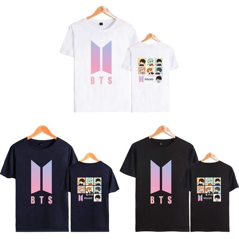 Bts Graphic Printed Modal Tee Oversized Streetwear Shirt For Kpop Fans Summer Casual