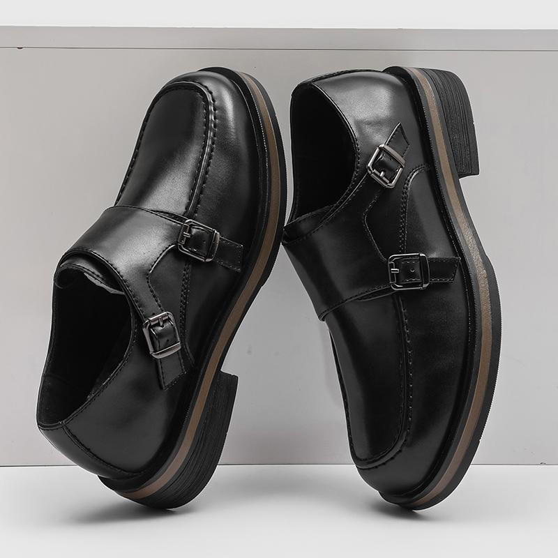 Hot selling classic men's leather shoes Thick bottom and height increasing styles Office for Work and Busines Derby Luxury Shoes