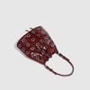 Small Bag Rivet Drawstring Bucket Bag Women Design Rivet Hollow Handbag Punk Style Hollow Shoulder Messenger Chain Women's Bag