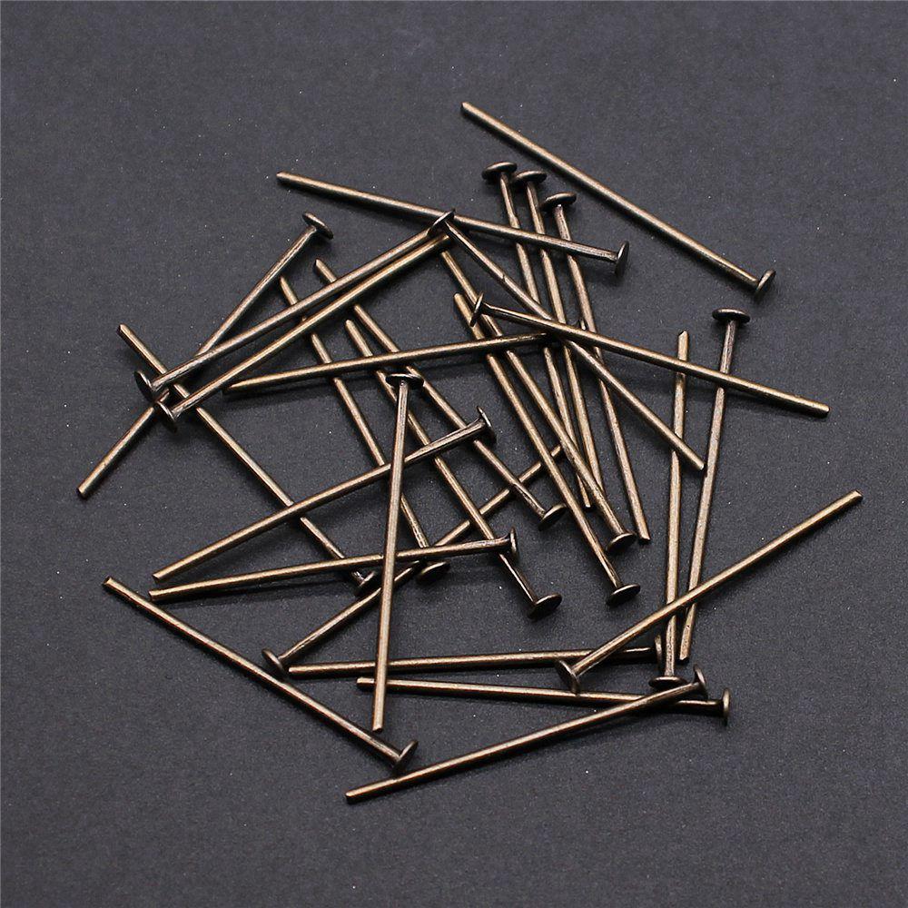 Perlenzubehör Metall-Ösenstifte Schmuckherstellung Zubehör Flachkopf-Stift