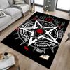 1pc Baphomet Satanism Carpet, Office Rug Outdoor Mat Home Decor Area Carpet Festival