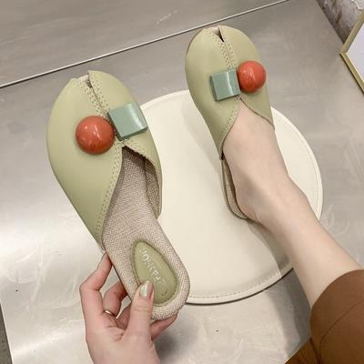 Fashion 2024 New Fashion Flat Beach Slides Summer New Slippers Women Shoes Woman Mules Fish Mouth Comfortable Cover Toe Ladies Shoes
