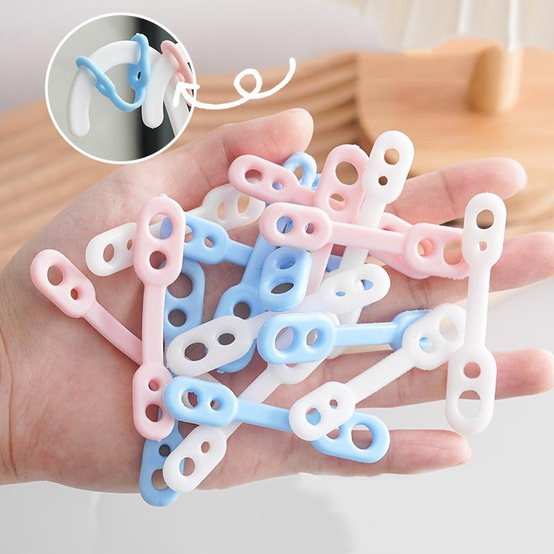 

10Pcs Silicone Windproof Laundry Hanging Buckle Anti-slip Fixed Lock Hanger Clothes Hanging Organizer Hooks Outdoor Rack Clips