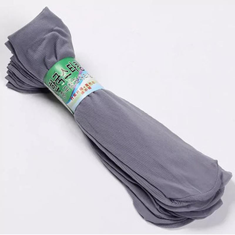 

10 пар мужских летних ультратонких носков, дышащие, удобные и мягкие чулки EU38-43 светло-серый