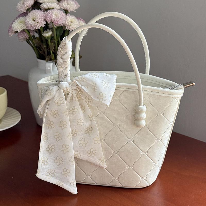 Women's 2025 Large Capacity Pink Handbag - New Style, High-end Texture, Trendy Niche Tote