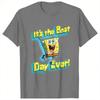 Spongebobs Its the Best Day Ever TShirts Unisex Novelty 100 Cotton Tee Shirt Crewneck Short Sleeve T Shirts Unique Clothing