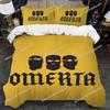 Moderne O-Omerta Coole Bettbezug-Garnitur Heimstil Bettwäsche Weiche Waschbaumwolle Bett Vier Jahreszeiten Studentenwohnheim Heimtextilien963