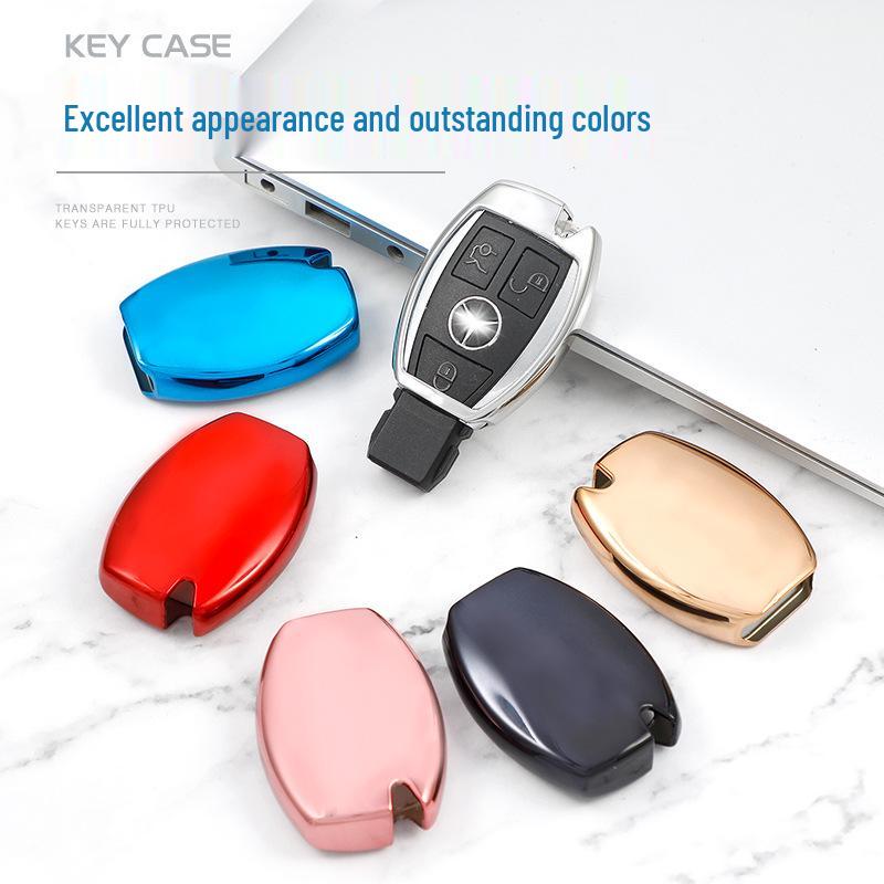 TPU Key Cover for Mercedes C-Class C180 C200, E-Class E300 E360L, GLA200 Older Models