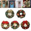 12 Inch Artificial Front Door Wall Window Hanging Garland Hoop Flower Pendant Ornament for Christmas