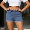 Women's Color Jeans Stretch Slim Fit Distressed Denim Shorts
