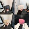 Stylish Mini Saddle Bag 2024 Spring Summer Chain Shoulder Crossbody Pu Bag Chic Design
