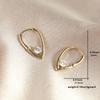 Women's V-shaped Synthetic Zirconia Earrings, Drop Shaped Earrings, Exquisite Jewelry Gifts for Holiday Parties