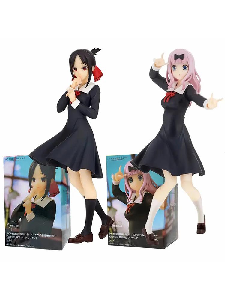 New Fujiwara Chika Anime Figure Love Is War Shinomiya Kaguya Acction Figures Kawaii Girl Figurine Pvc Collection Model Doll Toy