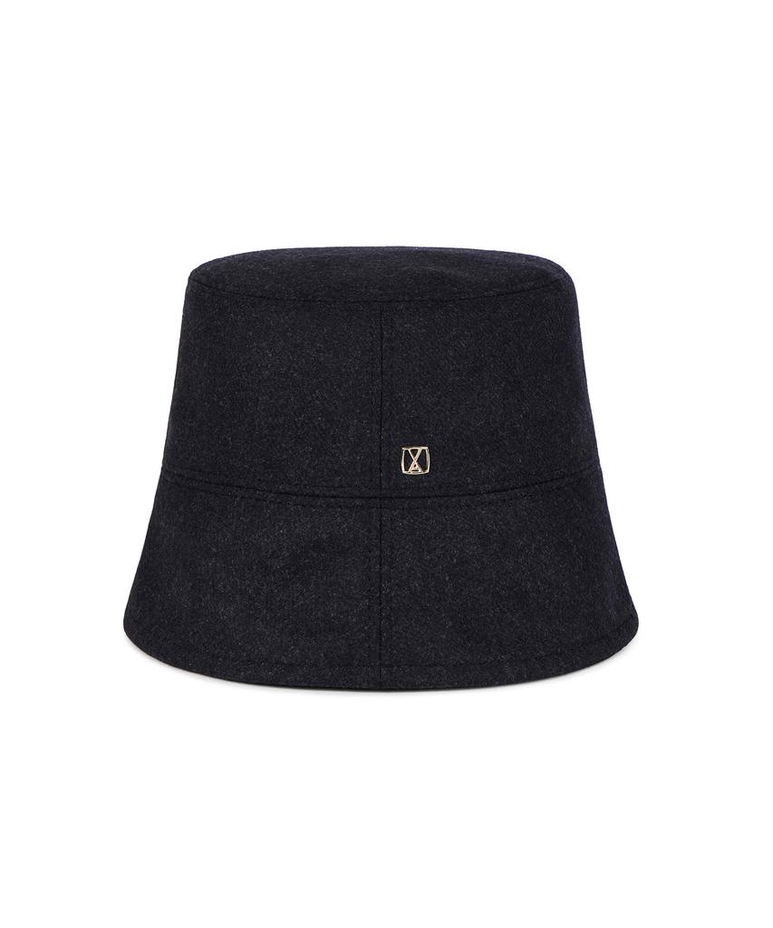 Bajal Va Square Drop Oversized Bucket Hat Black
