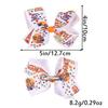 10 STÜCKE Kinder 4 Zoll Kürbis Teufel Haarschleifen Halloween Haarspangen Mädchen Festival Party Haarspangen Clips Kinder Haarschmuck