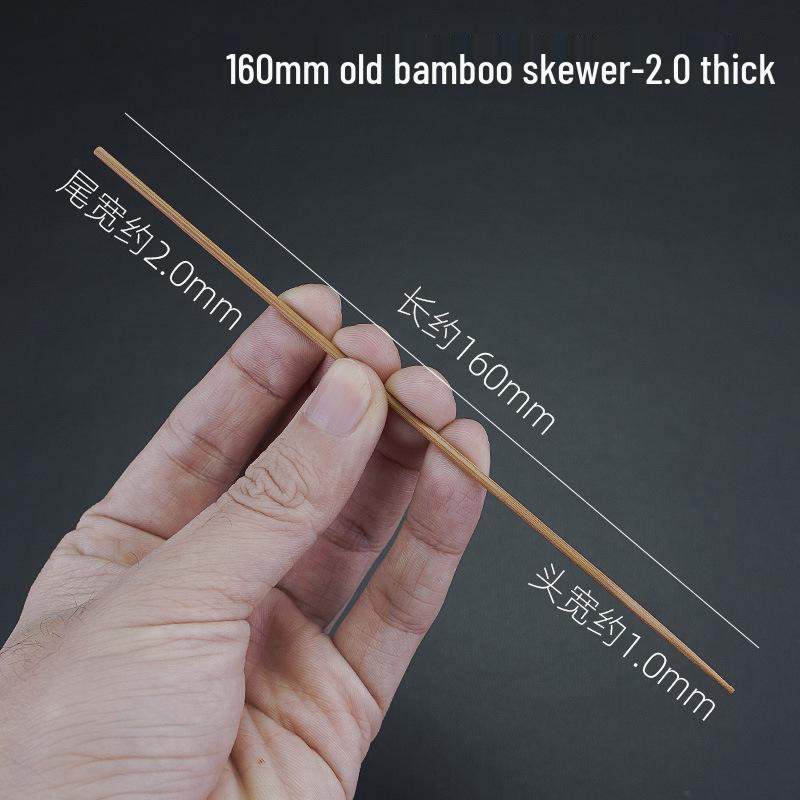 Bamboo Ear Cleaning Tool with Goose, Chicken & Crane Feathers
