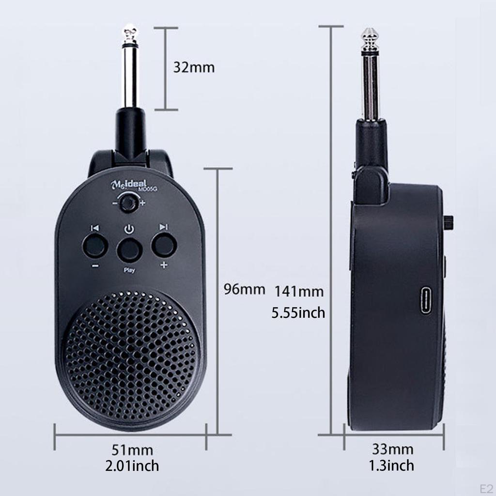 Mini Electric Guitar Amp 5W Indoor Professional Amplifier Practice Accessories Lightweight