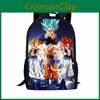 Dragon Ball Cartoon Schulrucksack Für Jungen Mit Atmungsaktivem Oxford-Gewebe Und Großem Fassungsvermögen