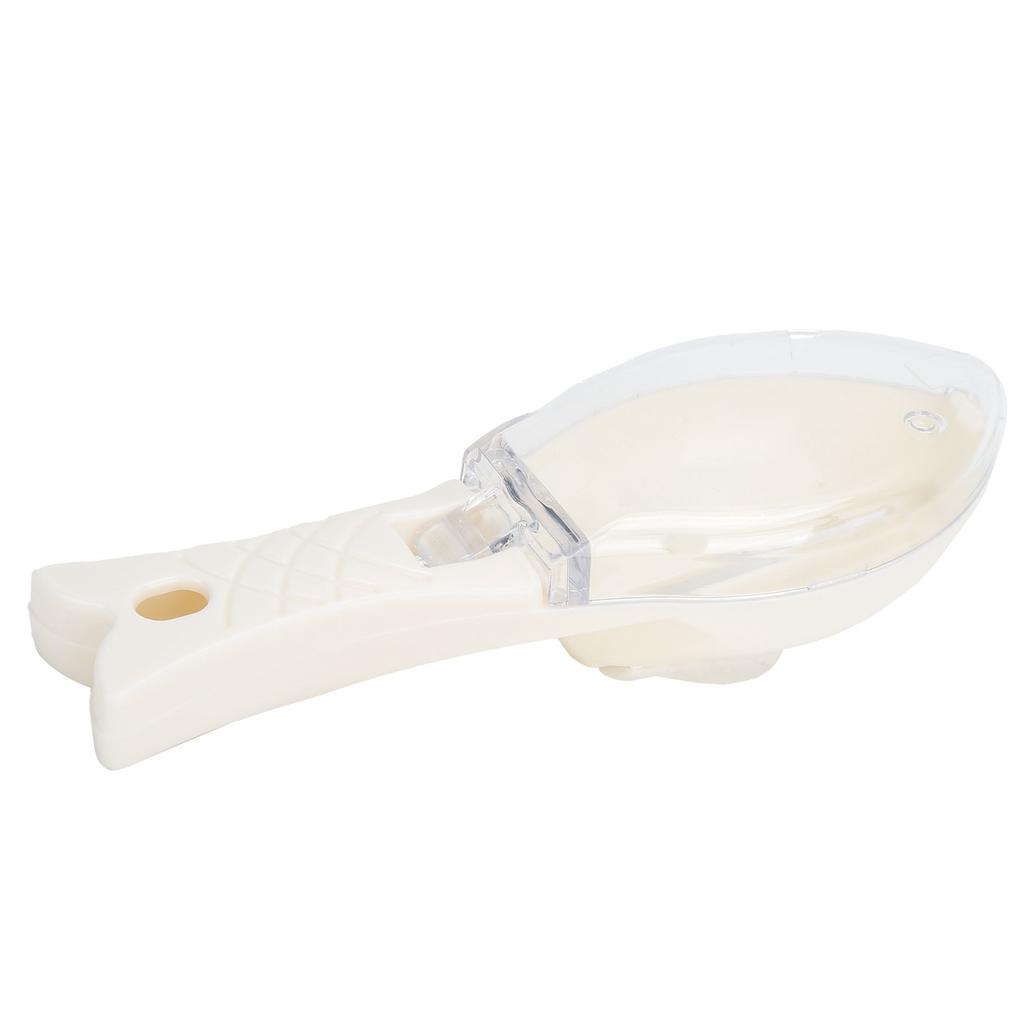 Scale Scraper Manual Lightweight Remove Fish Scales Remover Removing Tool Kitchen SuppliesWhite