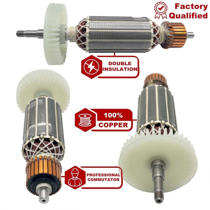 Accuracy Engineered Rotor with Aluminum Housing for Smooth Operation Reducing Vibration in Stone Cutting
