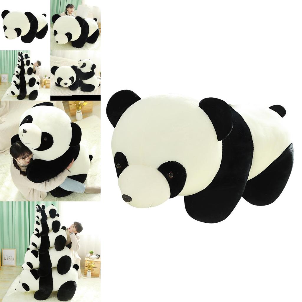 Adorable Panda Plush Toy Soft Cuddly Doll For Kids Creative Design In Various Sizes