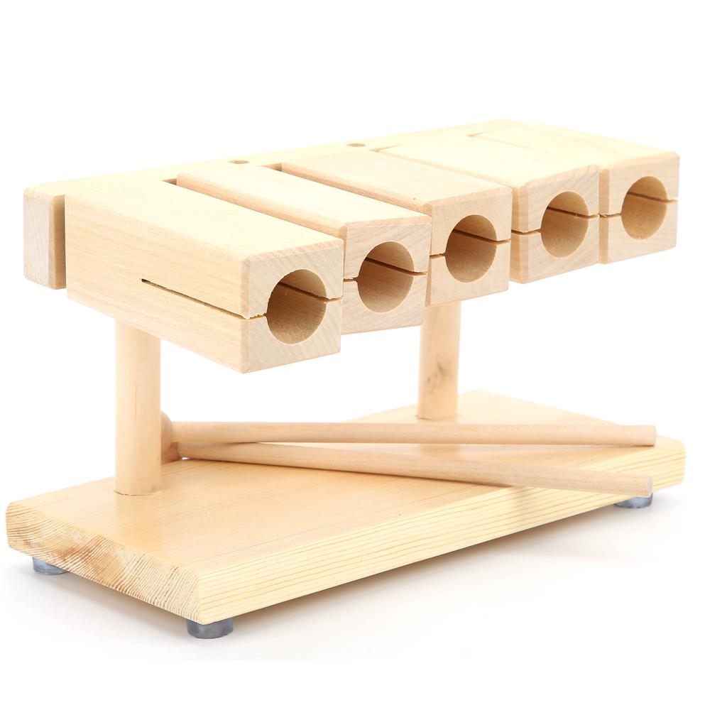 Wood Percussion Block 5 Tones Rhythm Maple Blocks with Hammer for National Opera Music