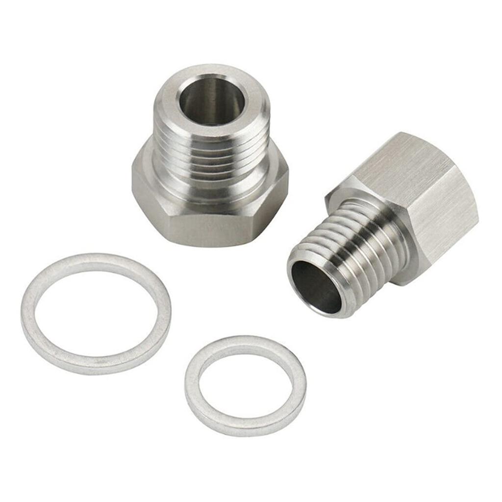 Ntcpefy Practical Hydraulic Adapter Fitting Swap Gauge Sensor Adapter M16X1.5 M12X1.5 1/8 Connector NPT Connector