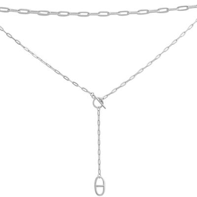 Silver Necklace Without Stones, Item Weight 6.1 G (2187356)