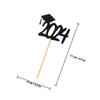 20Pcs Cupcake Toppers for Graduation Cake Decorative Picks Smooth Finish Design for Graduation Celebration Dessert Decoration