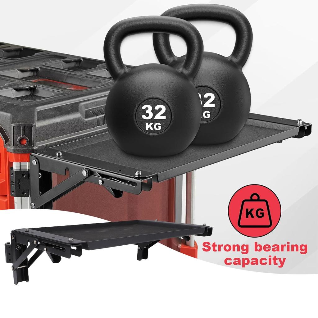 Toolbox Folding Table Fit for Packout Powerful Tool Tray Side Safe Storage Workbench