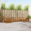 Outdoor Sofa Set 7 pcs Natural