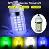 12V LED Fishing Light 100W Ip68 Lure Fish Finder Lamp 108 Leds 2835SMD Attracts Prawns Squid Krill 4 Colors Underwater Lights