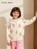 Girls' Autumn European & American Style Long Sleeve Knit Cotton Hoodie Jacket with Zipper