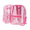 Clear Pvc Outdoor Sports Fitness Knapsack Casual Travel Visible Backpack Summer Beach Cell Phone Bag Waterproof Backbag