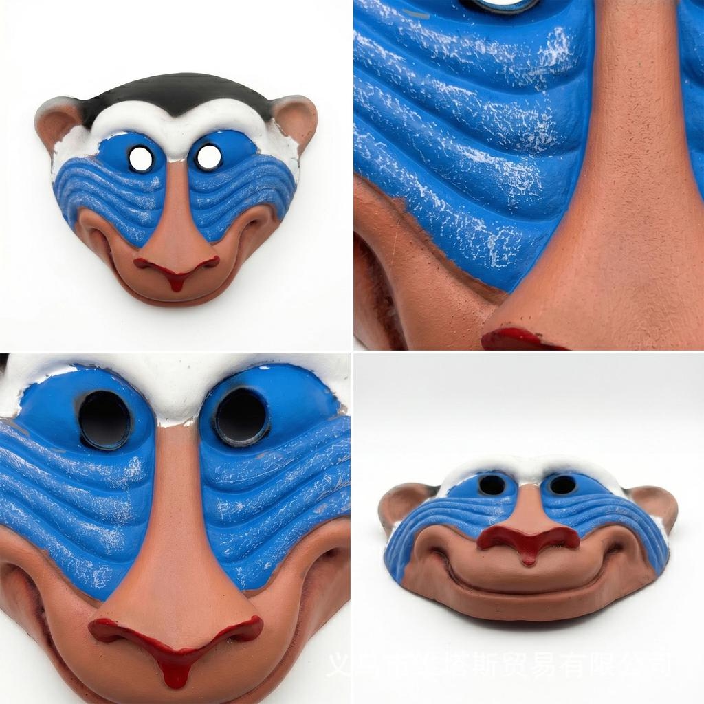 Halloween Affendämonenmaske - Tiermaske aus PU-Schaumstoff für Karneval und Party