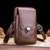 Men Leather Waist Belt Bag Phone Pouch Bag Made From High Quality Cow Leather Travel Crossbody Shoulder Bag Pack Purse Wallet