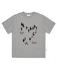 ESCAPEFROM Rush Of Time Print Oversized Short Sleeve T-Shirt Charcoal