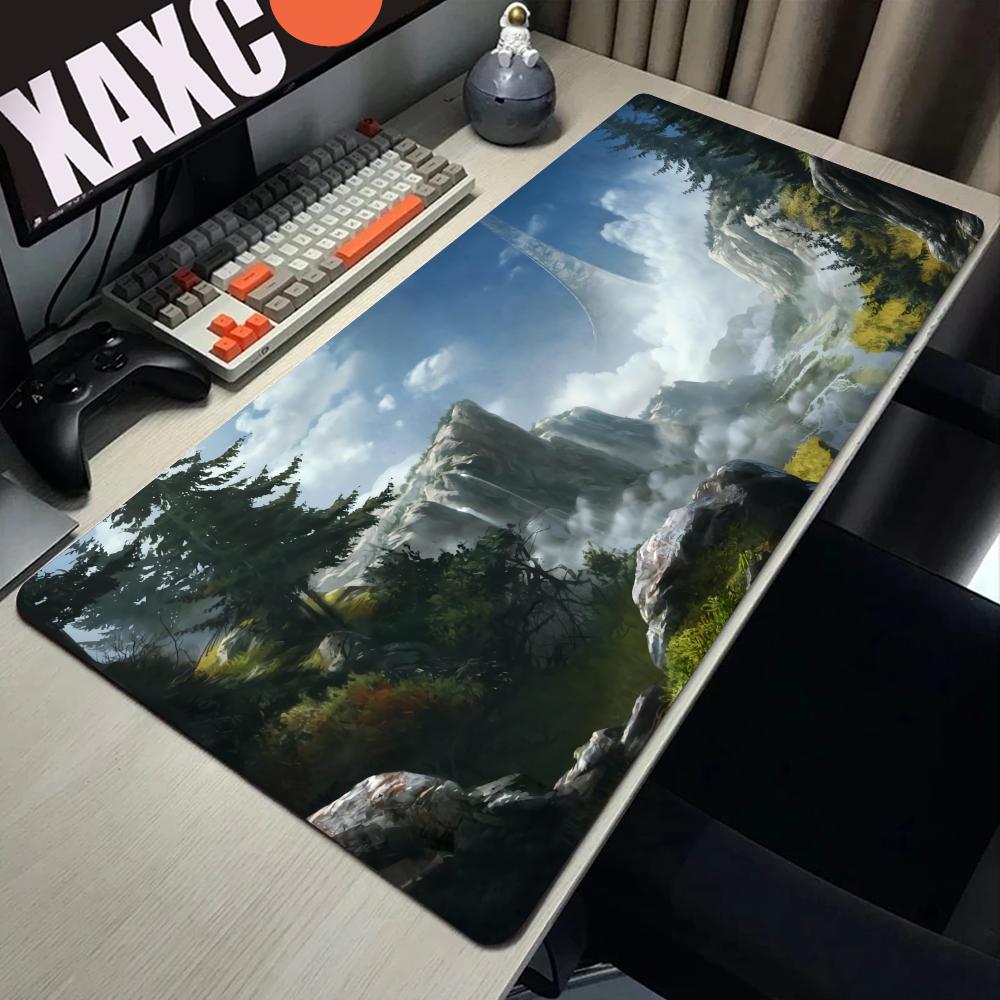 H-Halo G-Games Ring Mousepad Large Keyboard Desk Mat Gaming Mouse Pad LockEdge Non-slip Mat
