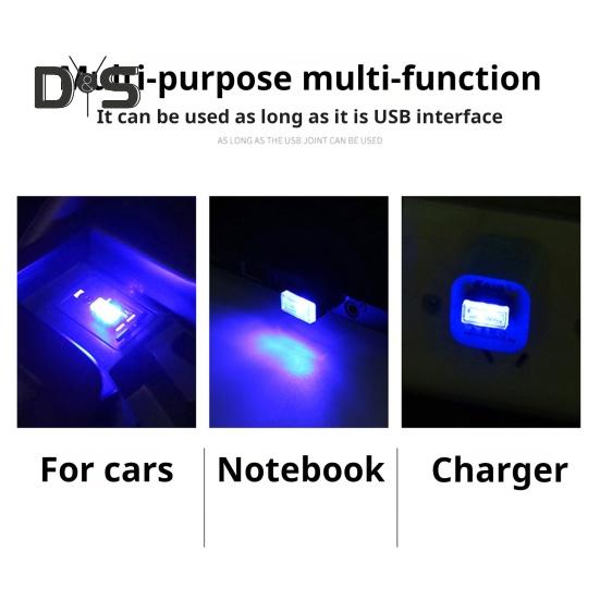 Oświetlenie nastrojowe w samochodzie Oświetlenie otoczenia LED USB Wtyczka USB Dekoracja lampka nocna Uniwersalne akcesoria do wnętrza samochodu